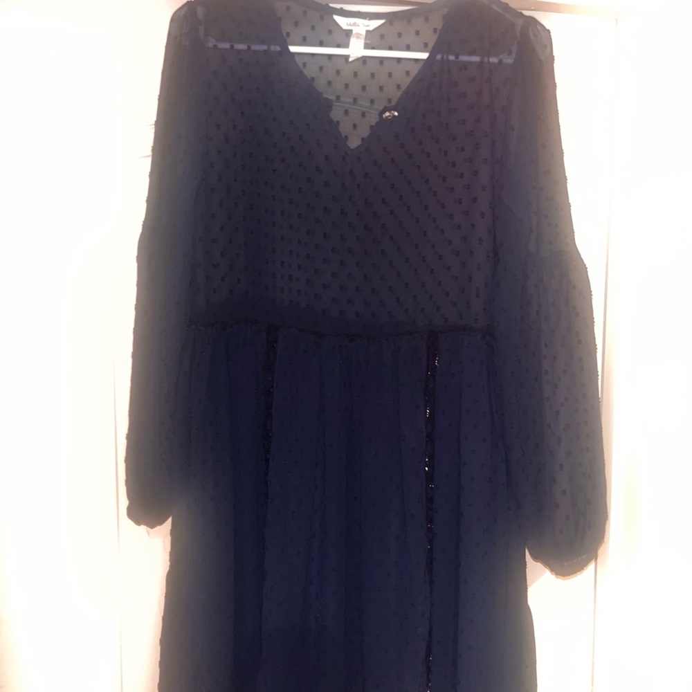 Matilda Jane Navy Long Sleeve V-Neck Sundress